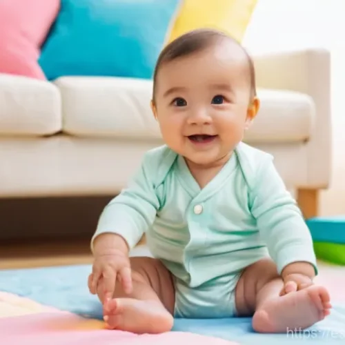Home 23 웹사이트에서의 다크패턴 식별 방법 - **Joyful Baby Playtime:** A happy, fair-skinned baby, approximately 10 months old, sitting on a soft...