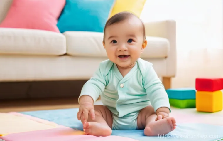 웹사이트에서의 다크패턴 식별 방법 - **Joyful Baby Playtime:** A happy, fair-skinned baby, approximately 10 months old, sitting on a soft...