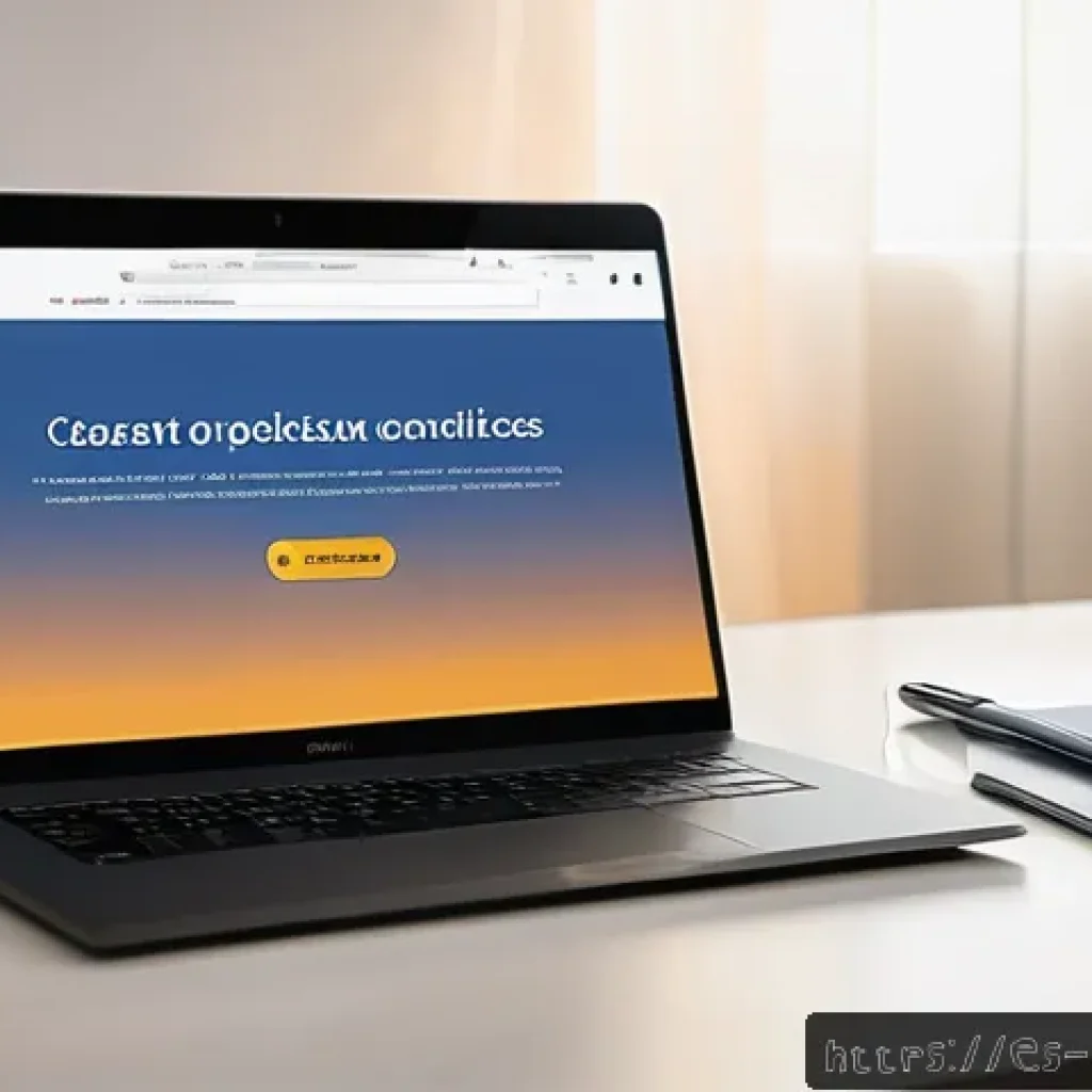 다크패턴의 법적 맥락 - A modern Spanish consumer browsing a laptop in a cozy home office, carefully reading online terms an...