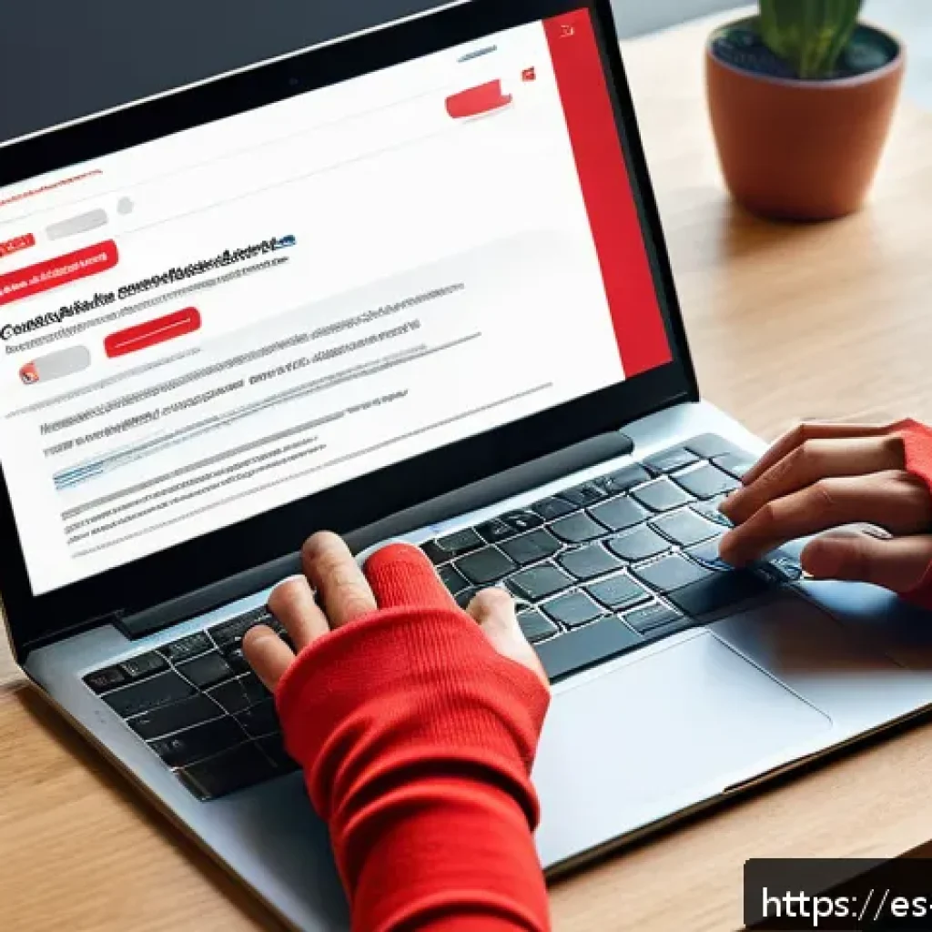 디지털 업계의 다크패턴 현황 - A detailed digital illustration of a Spanish-speaking user cautiously navigating a subscription canc...