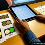 Home 23 다크패턴 개선을 위한 디자인 가이드 - Photorealistic ethical UX design workshop in a sunlit Madrid creative studio, diverse Spanish produc...